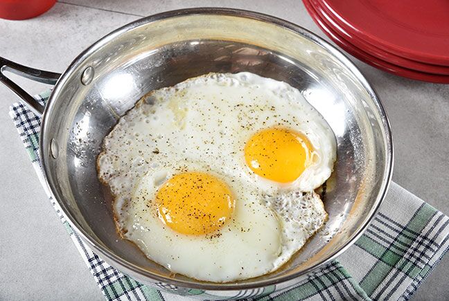 Cookware Pans 304 Stainless Steel pan fried egg un-coating Pan non